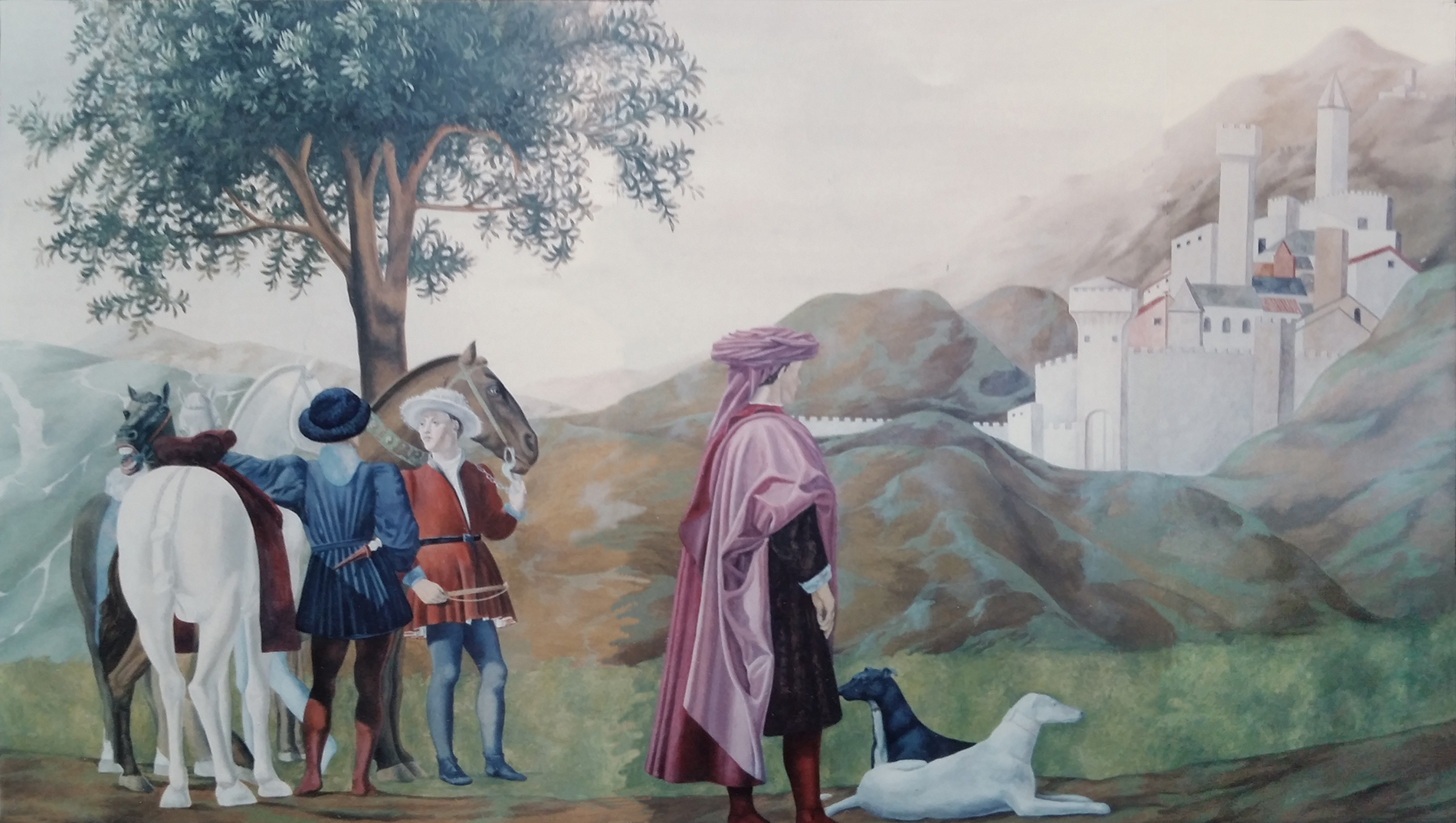 Piero della Francesca Collezione privata Tecnica mista. Dipinto ad acrilico su tela. Cm 250x140