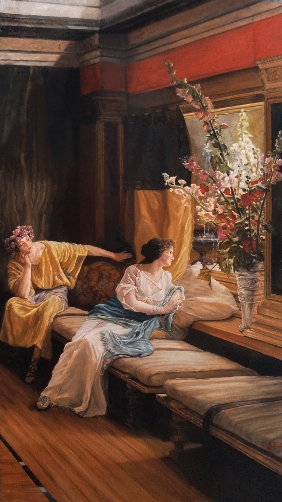 Alma Tadema.collezione privata. cm 80x150